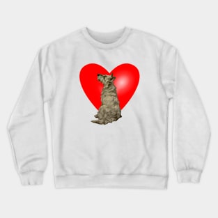 i love dogs in my heart Crewneck Sweatshirt